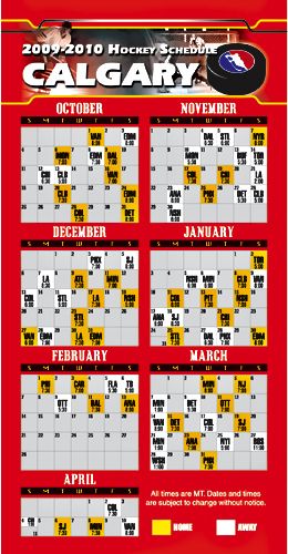 ReaMark Products: Calgary Hockey Schedule